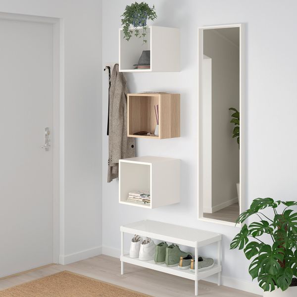 Комбинация настенных шкафов, под беленый дуб/белый 105x35x70 см IKEA EKET ЭКЕТ 992.863.53 - фото 3