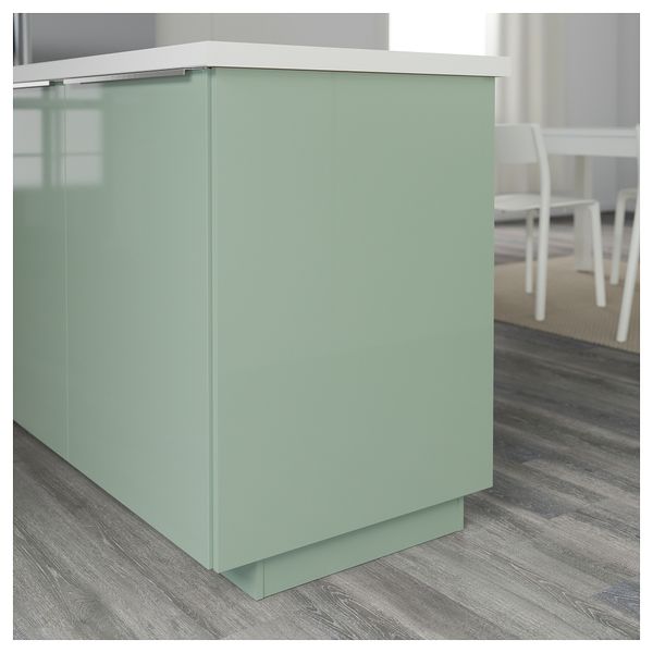 Накладная панель КАЛЛАРП, глянцевый светло-зеленый - схема-чертеж с размерами