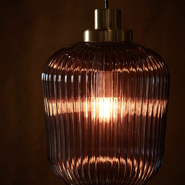 Подвесной светильник, латунь/серое прозрачное стекло 22 см IKEA SOLKLINT СОЛКЛИНТ 304.641.02 - схема-чертеж с размерами