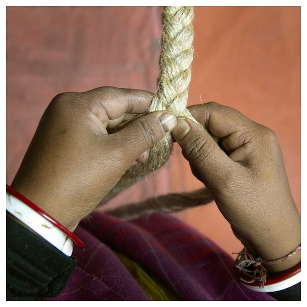 Корзина, джут, спираль, 37x35x35 см IKEA MÄVINN 905.877.70 - фото 5