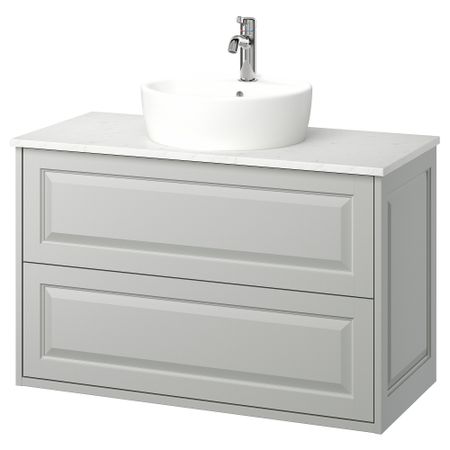 Шкаф с ящиками, раковина, смеситель IKEA TÄNNFORSEN, TÖRNVIKEN ТОРНВИКЕН 595.141.11