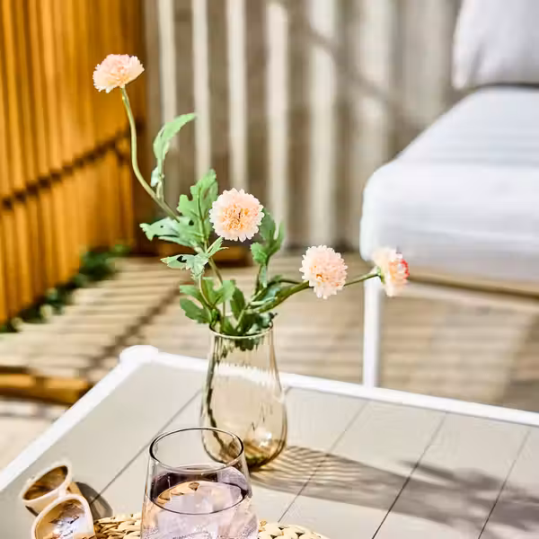 SMYCKA Цветок искусственный - д/дома/улицы Хризантема/оранжевый 75 см - фото 2