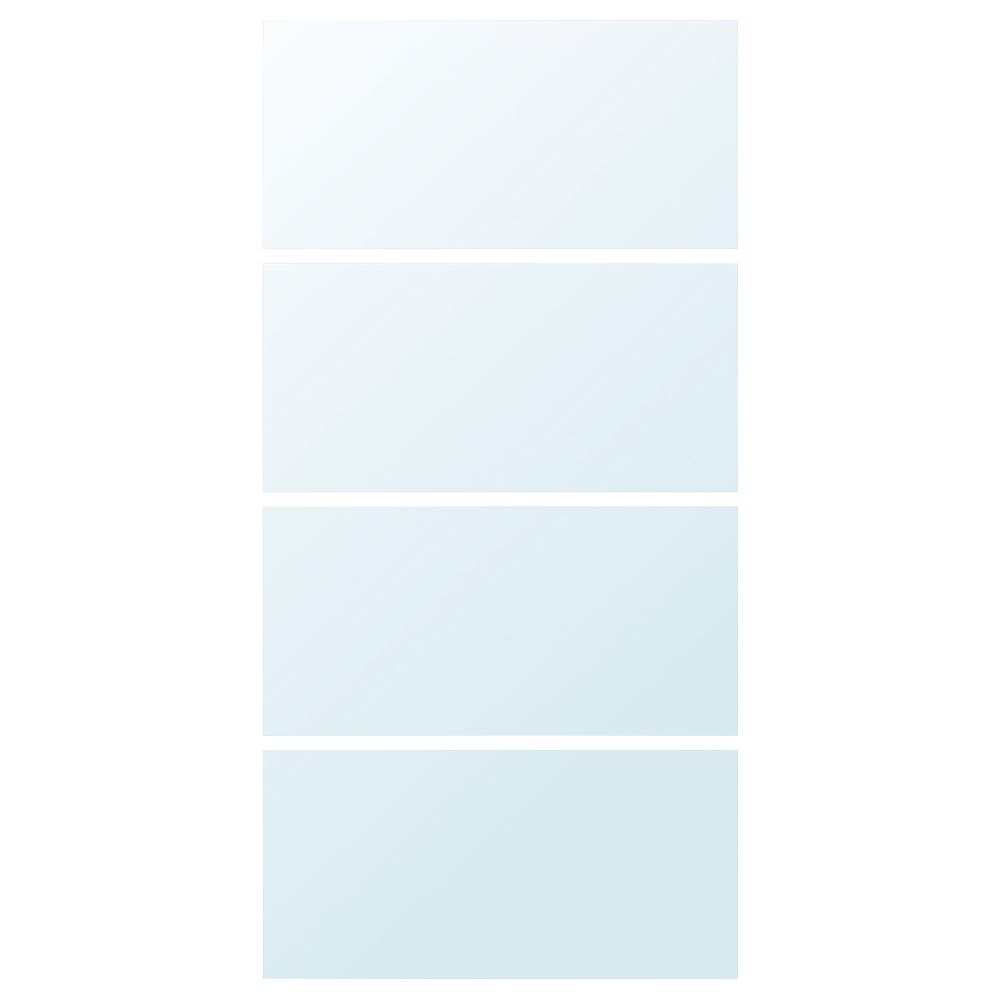 4 панели для рамы раздвижной дверцы, 100x201 см, зеркальное стекло IKEA AULI АУЛИ 102.112.76 - фото 1