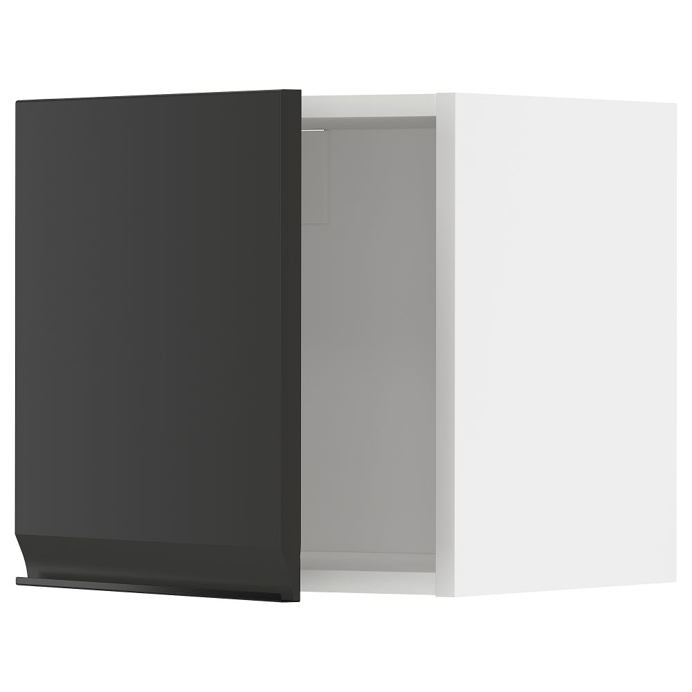 Навесной шкаф, белый, Upplöv матовый антрацит, 40x40 см IKEA METOD МЕТОД 394.932.04 - фото 1