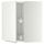 Угловой навесной шкаф с вращающейся секцией МЕТОД, белый, Нодста белый