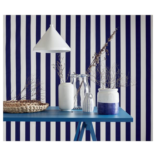 Ваза, керамика белый, синий 14 см IKEA GODTAGBAR ГОДТАГБАР 304.367.36 - фото 4