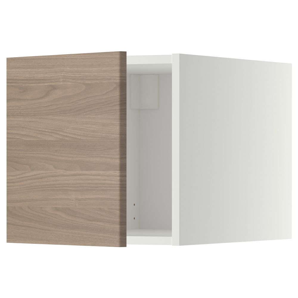 Верхний шкаф МЕТОД, белый, Брокхульт светло-серый (40x40 см) - схема-чертеж с размерами