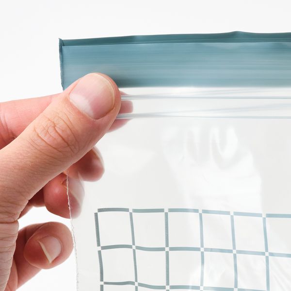 Пакет закрывающийся, 1 л, клетчатый орнамент, серо-синий IKEA ISTAD ИСТАД 005.647.54 - фото 5