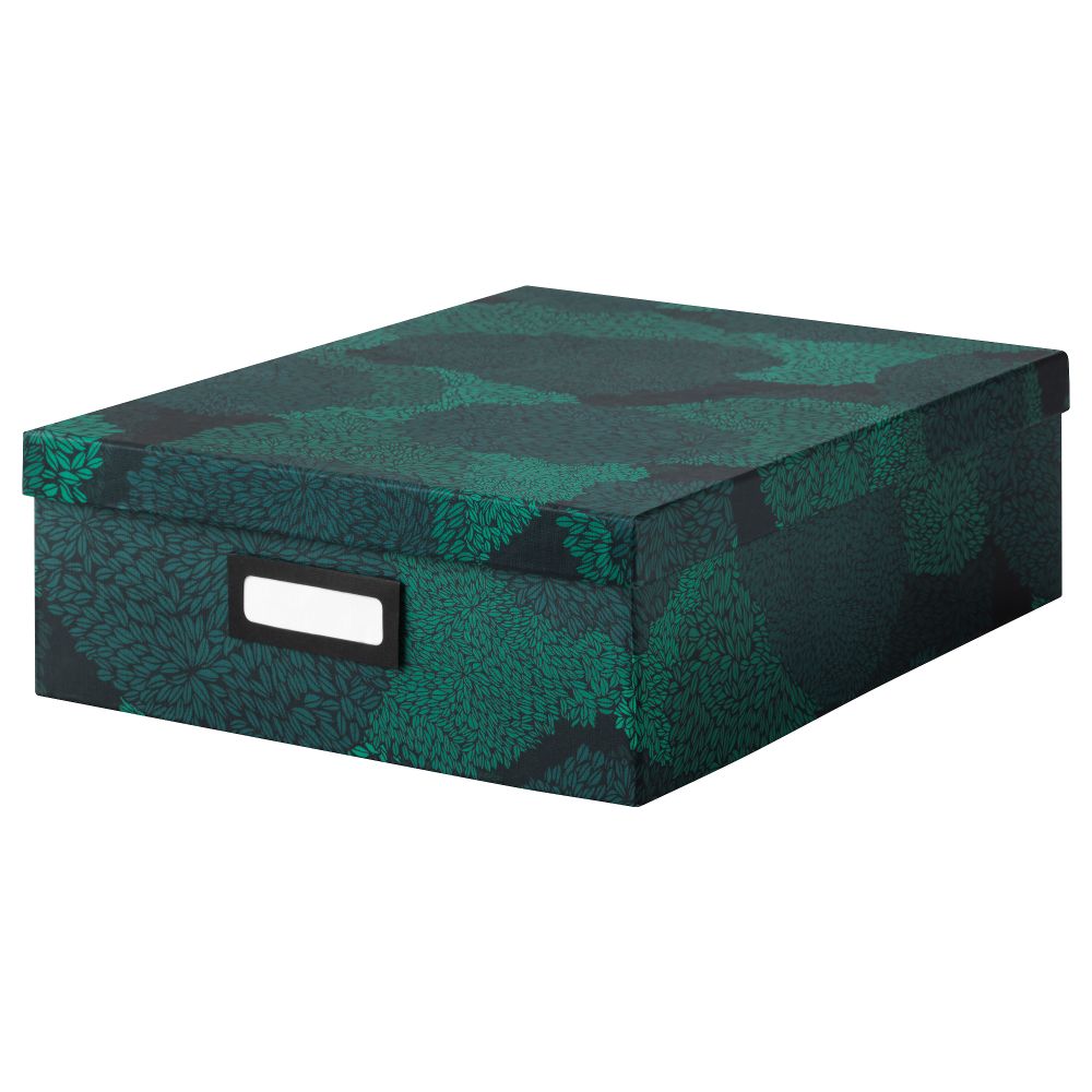 Ящик с отделениями ТЬЕНА, черно-синий (27x35x10 см) - фото 1