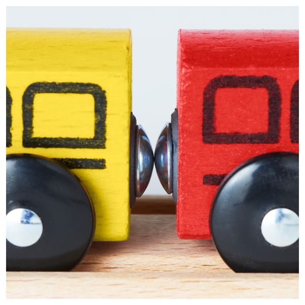 Поезд, 3 вагона ЛИЛЛАБУ - схема-чертеж с размерами