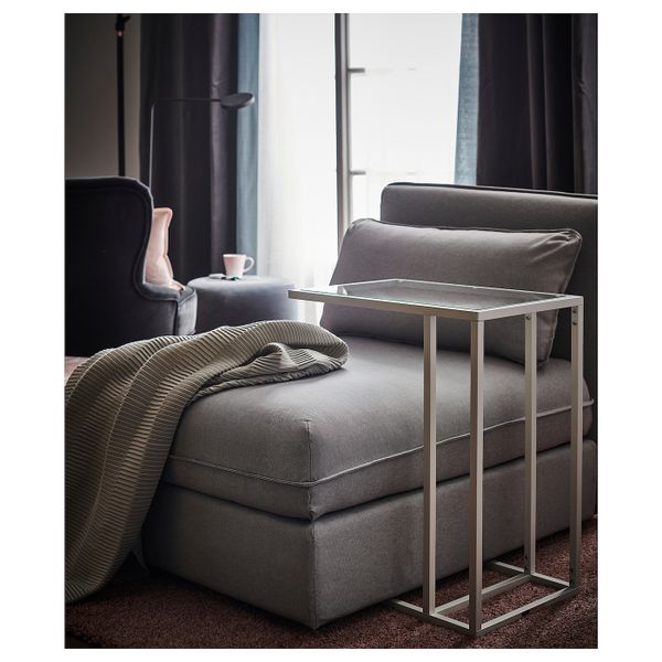 Подставка для/ноутбука, белый/стекло 35x65 см IKEA VITTSJÖ ВИТШЁ 503.836.52 - фото 2