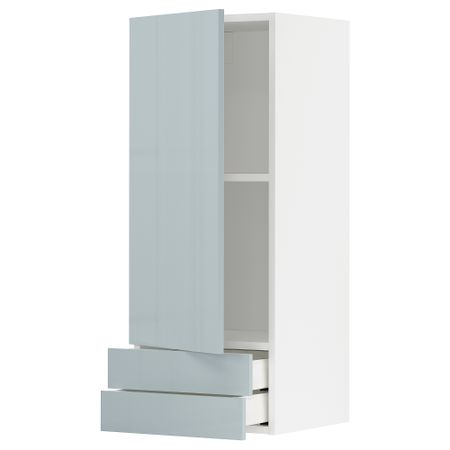 Навесной шкаф с дверцей, 2 ящика, 40x100 cm IKEA METOD МЕТОД, MAXIMERA МАКСИМЕРА 994.793.37