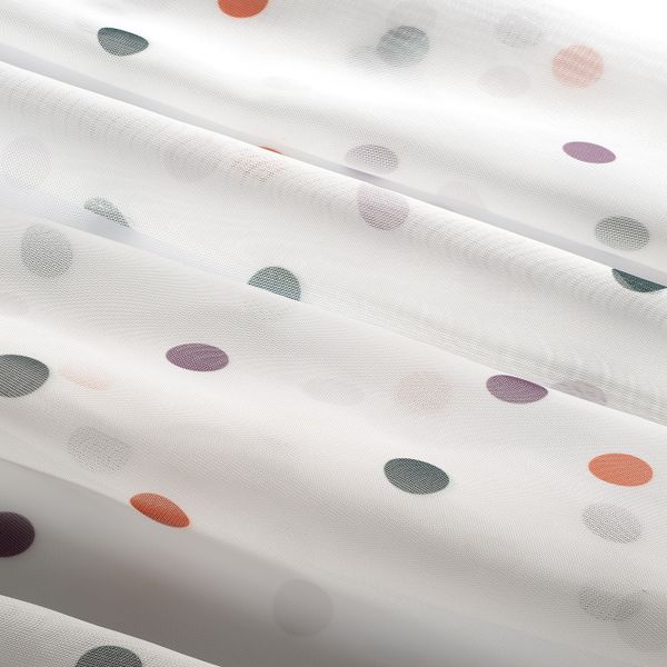 Гардины, 2 шт., точечный разноцветный 145x300 см IKEA KARLOTTE КАРЛОТТЕ 604.472.91 - фото 2