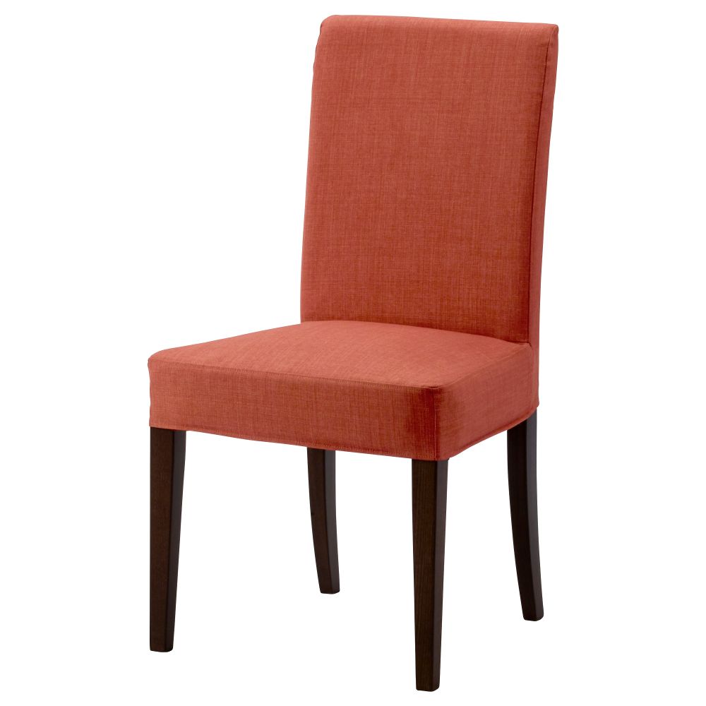 Стул ХЕНРИКСДАЛЬ, коричневый, Шифтебу темно-оранжевый - фото 1