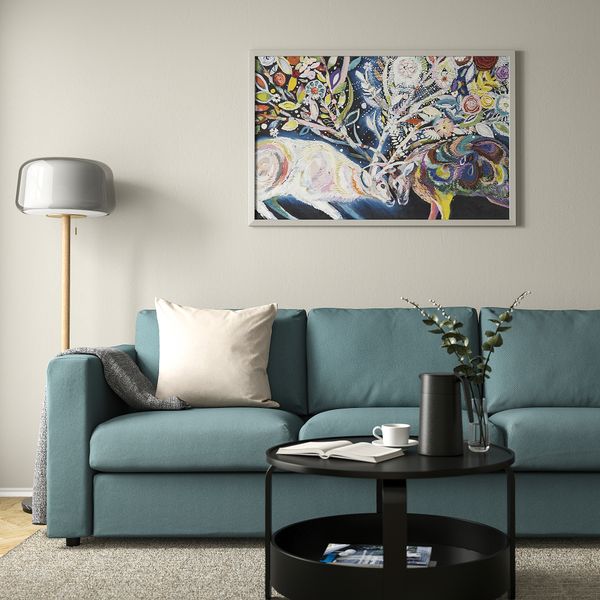 Картина с рамой, 118x78 см, Столкновение, цвет алюминия IKEA BJÖRKSTA БЬЁРКСТА 294.715.99 - фото 4