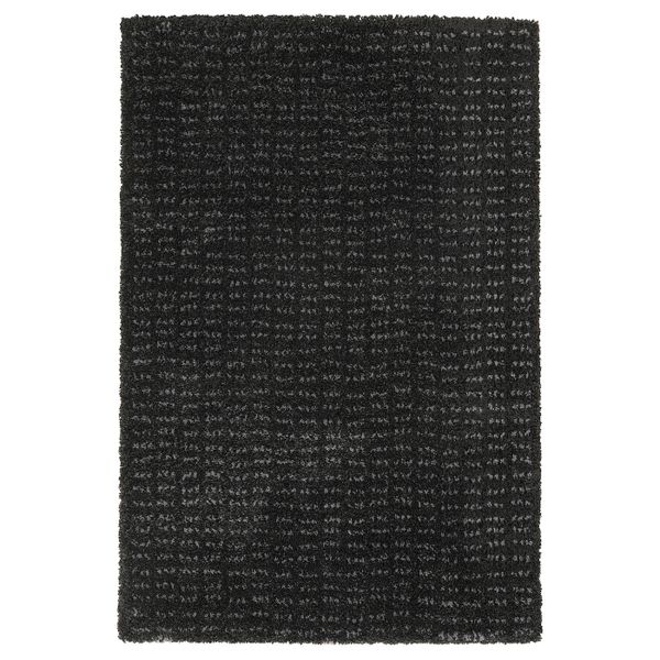Ковер, короткий ворс, черный 60x90 см IKEA LANGSTED ЛАНГСТЕД 804.825.75 - фото 1