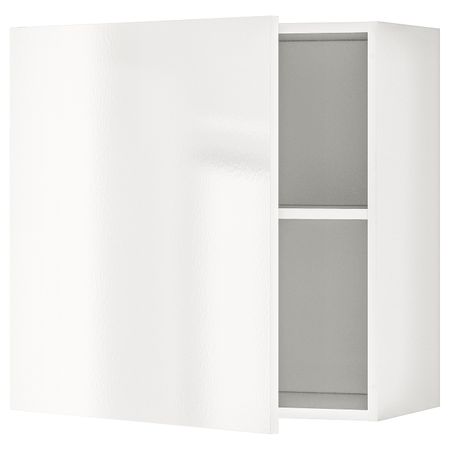 Навесной шкаф с дверцей, глянцевый белый 60x60 см IKEA KNOXHULT КНОКСХУЛЬТ 403.369.20