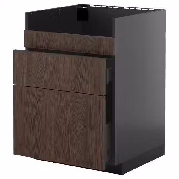 METOD / KNIVSHULT Напол шк д/мойки ХАВСЕН/3фасада/2ящ - фото 1