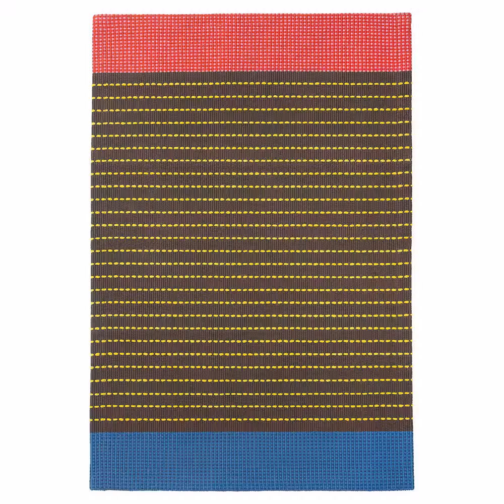 BÄRTRÅD Ковер, безворсовый - разноцветный/орнамент «полоска» 60x90 см - фото 1