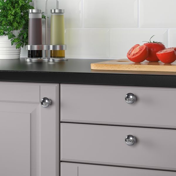 Ручка мебельная, хромированный 27 мм IKEA ENERYDA ЭНЕРИДА 503.558.09 - фото 2