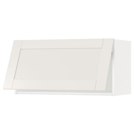 Горизонтальный навесной шкаф, белый/Сэведаль белый 80x40 см IKEA METOD МЕТОД 693.923.69