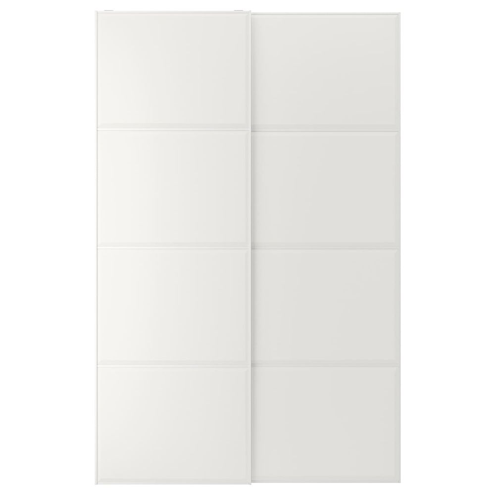 Пара раздвижных дверей, белый 150x236 см IKEA TJÖRHOM ТЬЁРХОМ 893.362.64 - фото 1
