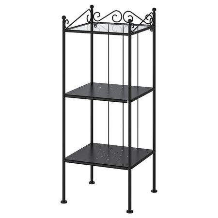 Стеллаж, черный 42x103 см IKEA RÖNNSKÄR РЁНШЭР 703.696.31