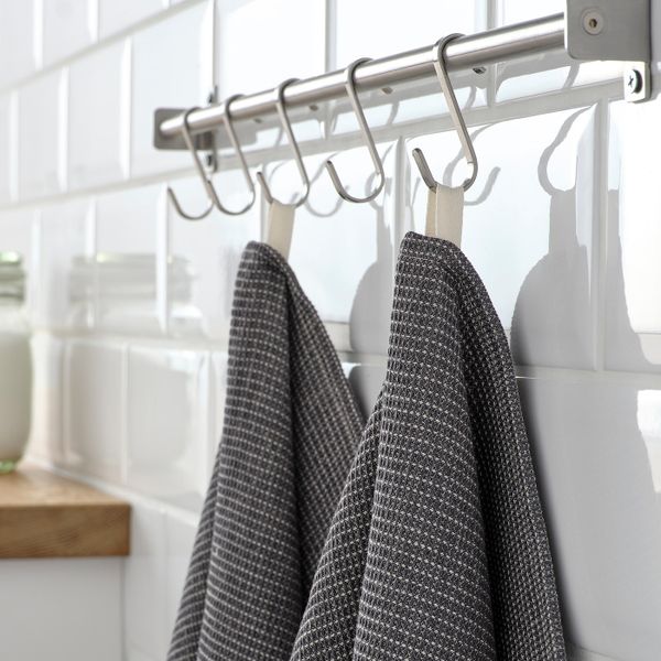 Полотенце кухонное, серый 50x70 см IKEA MARIATHERES МАРИАТЕРЕС 404.795.94 - фото 5