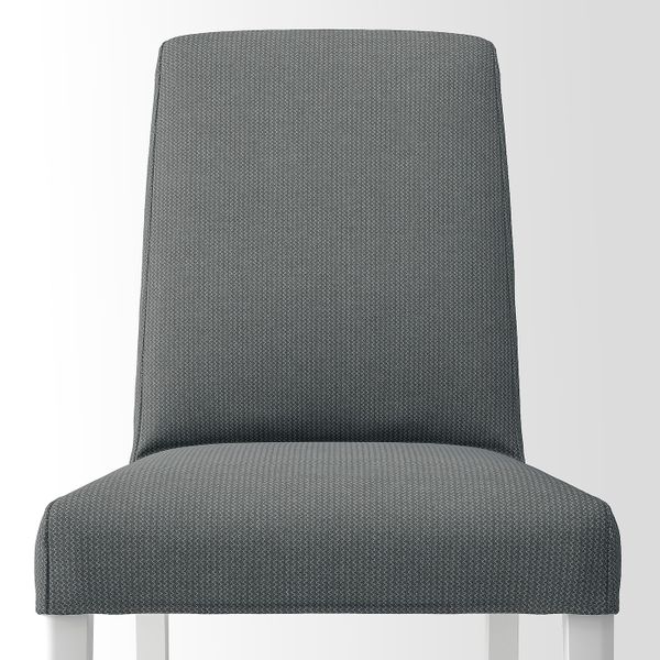 Стул, белый/Никварн серый IKEA BERGMUND БЕРГМУНД 093.880.49 - фото 5