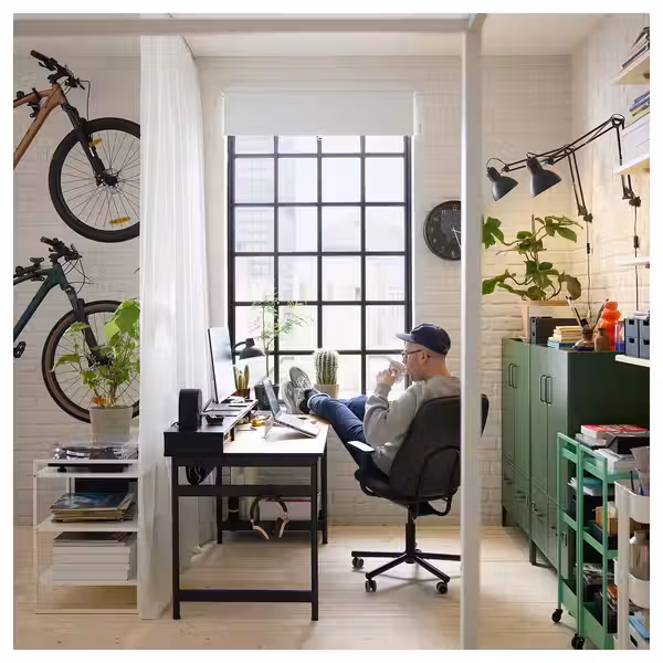 FÖNSTERBLAD Рулонная штора, блокирующая свет - белый 60x155 см - фото 2