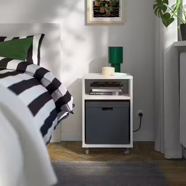 FJÄDERHARV ФЬЕДЕРХАРВ Коробка с крышкой - антрацит 32x35x31 см - фото 4