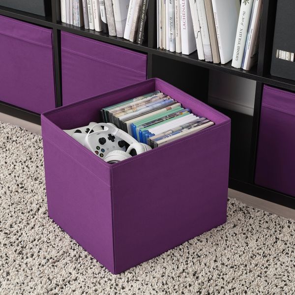 Коробка, фиолетовый 33x38x33 см IKEA ДРЁНА 204.439.83 - фото 4