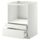 Напольный шкаф для комбинирования СВЧ, ящики МЕТОД / МАКСИМЕРА, белый, Хэггеби белый (60x60 см)