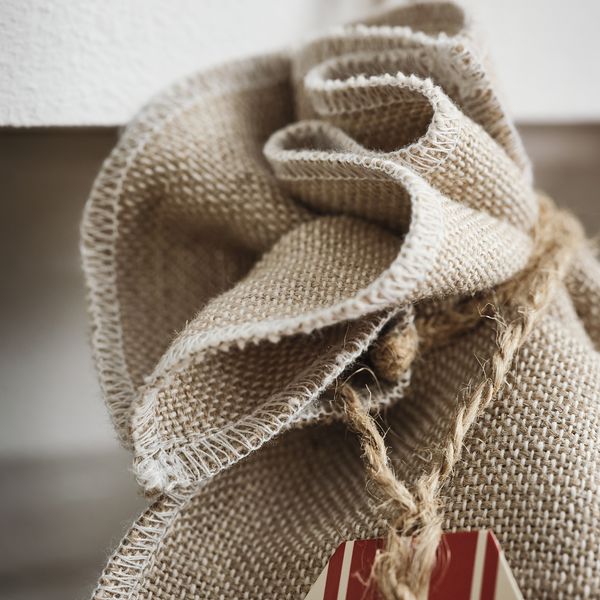 Подарочный пакет, 3 штуки, разные орнаменты, джут красный IKEA VINTERFINT 405.775.23 - схема-чертеж с размерами