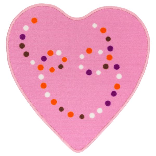 Ковер, короткий ворс ЕРТЛИГ, розовый (67x64 см) - фото 1