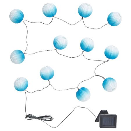 Гирлянда, 12 светодиодов, для сада шаровидный/синеватый оттенок IKEA SOLVINDEN СОЛВИДЕН 504.873.67