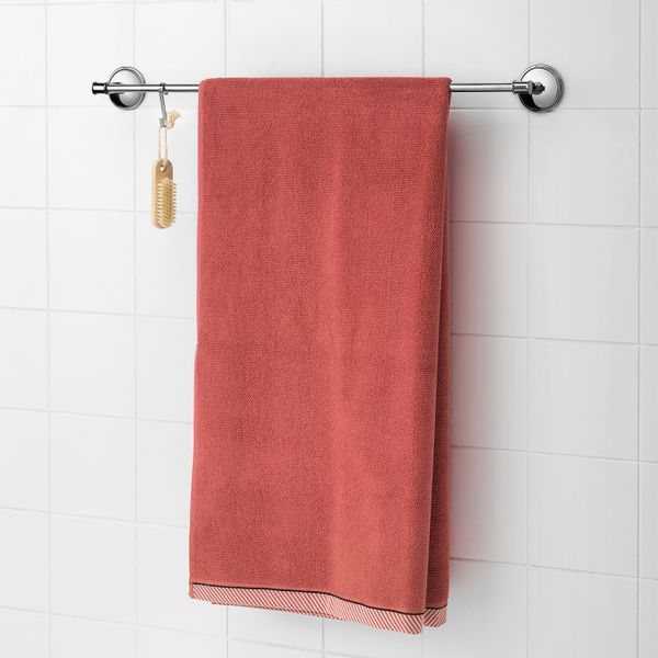 Банное полотенце, красный 70x140 см IKEA ВИКФЬЕРД 204.051.51 - схема-чертеж с размерами