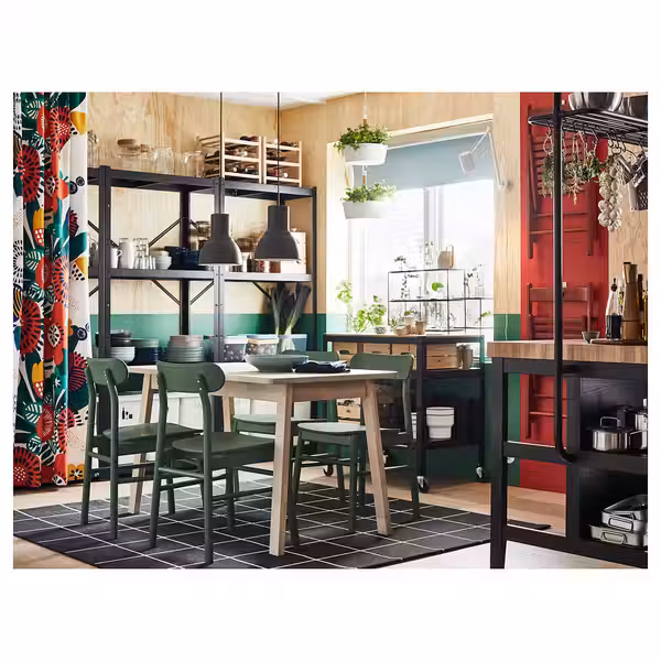 BROR Стеллаж - чёрный 85x40x190 см - фото 5