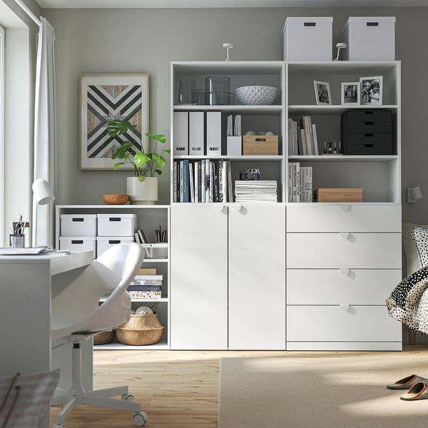 LASTARE Комбинация д/хранения - белый 240x42x200 см - фото 2