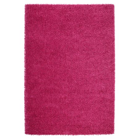 Ковер, длинный ворс ХАМПЭН, ярко-розовый (133x195 см)