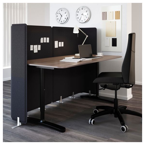 Стол для приемной БЕКАНТ, серый, черный (160x80 120 см) - фото 2