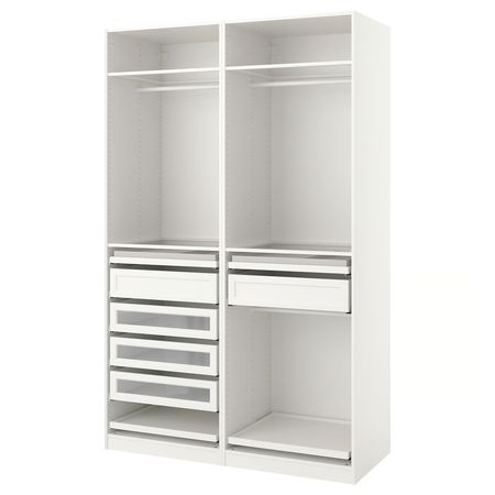 PAX Гардероб, комбинация - белый 150x58x236 см