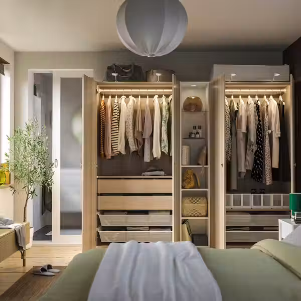 PAX / FORSAND Гардероб, комбинация - схема-чертеж с размерами