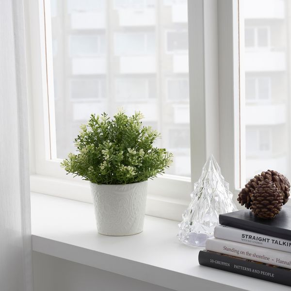 Кашпо, белый, 9 см IKEA ВИНТЕРФЕСТ 204.328.71 - фото 2