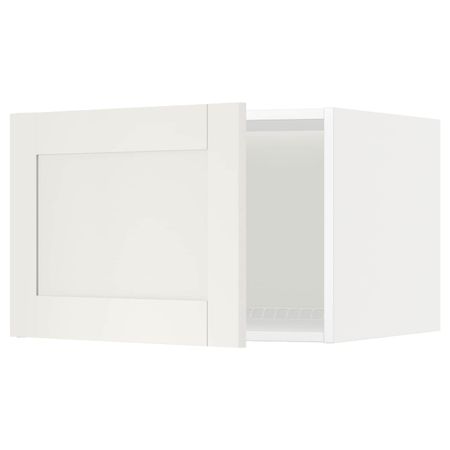 Верхний шкаф на холодильник/морозильн, белый/Сэведаль белый 60x40 см IKEA METOD МЕТОД 892.229.55