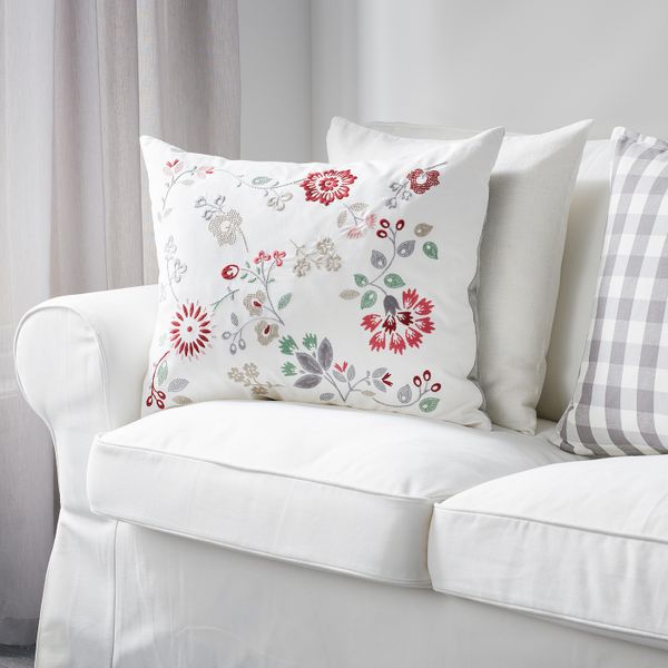 Подушка, разноцветный 50x60 см IKEA ХЕДБЛОМСТЕР 803.698.57 - схема-чертеж с размерами