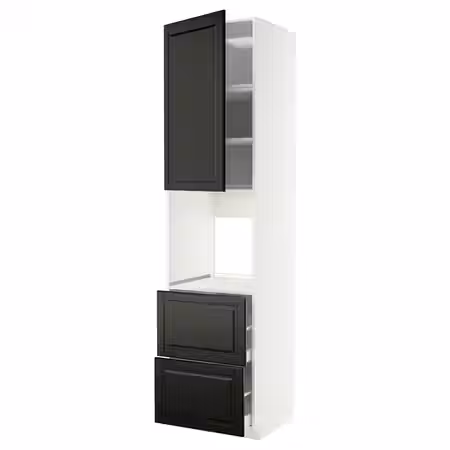 METOD / MAXIMERA Высокий шкаф д/духовки+дверь/2ящика