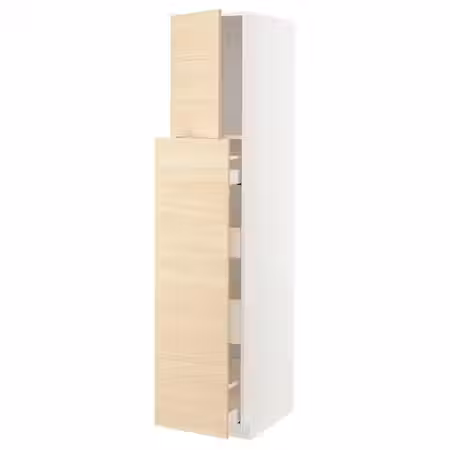 METOD / MAXIMERA Высокий шкаф/выдвижн секция/1дв/4ящ