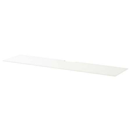 Верхняя панель для ТВ, стекло белый 180x40 см IKEA BESTÅ БЕСТО 303.839.07