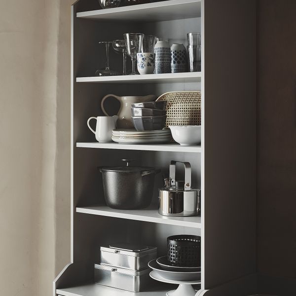 Шкаф высокий,2дверный, серый 70x199 см IKEA HAUGA ХАУГА 904.150.57 - фото 7